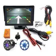 Kit Pantalla Monitor Con Cámara De Reversa Empotrable