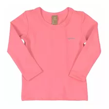 Camiseta Praia Infantil Rosa Flúor Up Baby