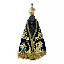 Imagem Resina Réplica Nossa Senhora Aparecida Manto Coroa 21