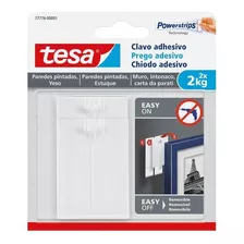 Clavos Adhesivos Powerstrips Paredes Pintadas 2kg 2 Un. Tesa