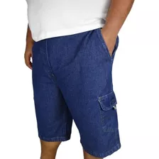 Bermuda Jeans Masculina Plus Size Tamanho Grande