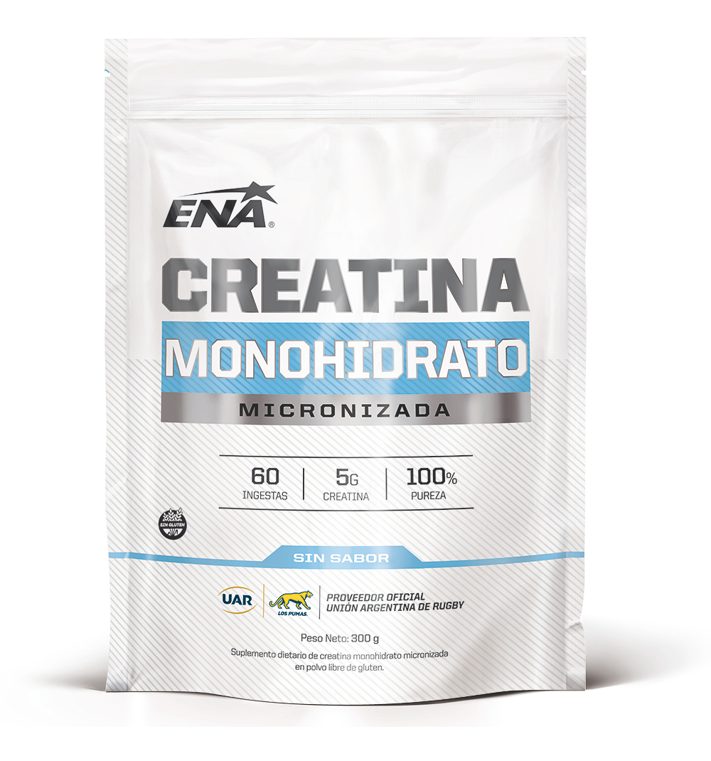 Suplemento En Polvo Ena Sport Creatina Micronizada 100 Pura En Doypack De 300g Sabor Neutro