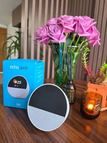 Amazon Echo Spot Bocina Inteligente 2024 Color Blanco