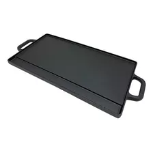 Plancha Y Grill Doble De Hierro 42,5cm Vonne Fal Color Negro