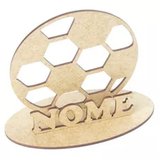 10 Lembrancinhas Bola De Futebol Personalizada Mdf Cru