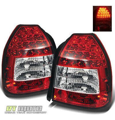 For 1996-2000 Honda Civic Dx Hatchback Led Red Clear Tai Yyk Foto 2