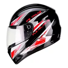 Capacete Fly F-9 Trace Preto/vermelho Urban Novo