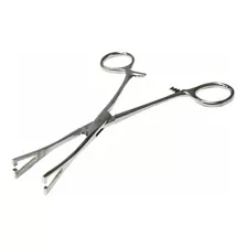 Pinça Para Aplicação De Piercing - Triangular Aberta 16cm