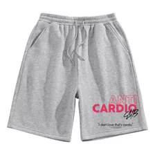 Bermuda Moletom Short Academia Fitness Anti Cardio