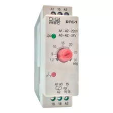 Rele De Tempo Eletrônico Dte-1 30 Segundos 24 - 220v Digimec