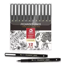 Estilógrafo Para Caligrafía Rotulador Fineliner Set De 12