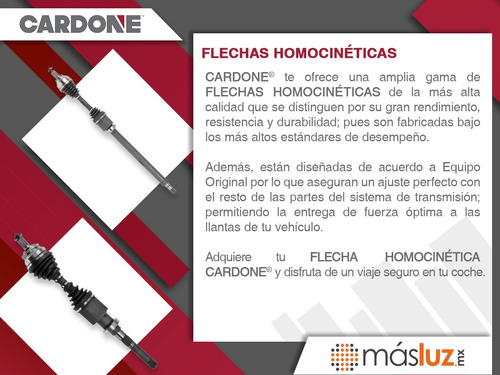 (1) Flecha Homocintica Del Der Para Kia Rio 06/12 Cardone Foto 6