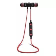 Audífono Aiwa Aw660bt Bluetooth Negro/rojo Earphone Audio Hd