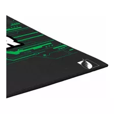 Mousepad Antiderrapante Green Leaf Alfombrilla Gamer 18-7097 Color Negro