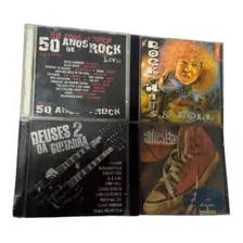 Lote 4 Cds Rock Pink Floyd Metallica Santana Kiss Alice Coop