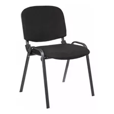 Silla De Escritorio Fija Tapizada Negra Silla Pc Oferta