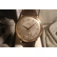 Precioso Reloj Delbana Antiguo '53 Oro Plaque18k Unico Joya!