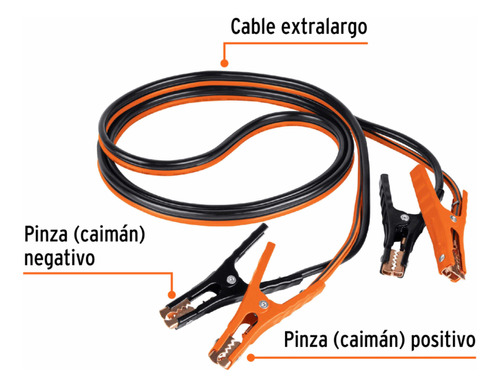 Cables Pasa Corriente 3.5 M, 350 A, 6 Awg, Con Funda,truper Foto 2