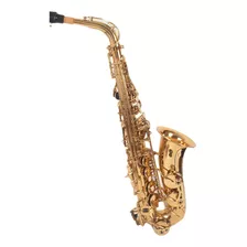 Saxofone Moresky Dourado Eb Com Case E Acessórios