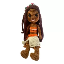 Amigurumi Boneca Moana De Crochê 