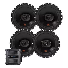 Kit Auto Falante Jbl+ Amplificador Banda 400.4 400w Rms Top