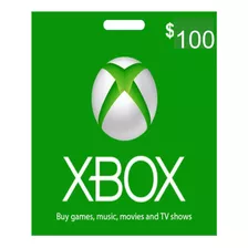 Cartão Xbox Live Usa $ 100 Dólares Gift Card Americano Eua