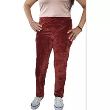 Pantalon Plush Elastizado Mujer Jogging Jogger 