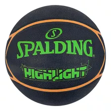 Balon Basquetball Spalding Highlight Verde/naranja Sz7 