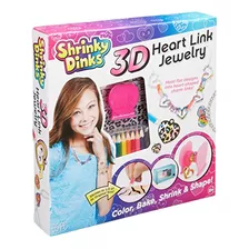 Kit Manualidades Shrinky Dinks 3d Heart Link Jewelry Kit Kid