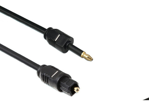 Cable Óptico Toslink A 3.5mm Mini Óptico Gold 24k De 2m.