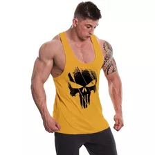 Polera Musculosa Tirante The Punisher Hombre Gimnasio 