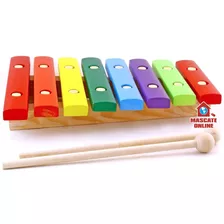 Xilofone Infantil 8 Notas Phx Marimba Madeira Percussão