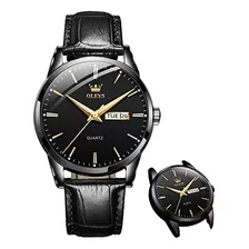 Reloj Negro Para Hombres Relojes De Pulsera Minimalistas De 