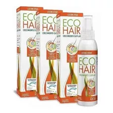 Eco Hair Loción Crecimiento Anticaida 3 Unids De 125ml
