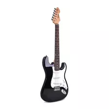 Guitarra Electrica Kansas L-g1-st Negra Cable Rosewood Envio