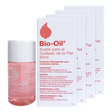  Bio Oil Aceite Contra Estrías Embarazo 4 Unid X60ml (240ml)