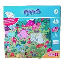 Puzzle Gigante Dinos 28 Piezas 49 X 69 Cm Plan Z