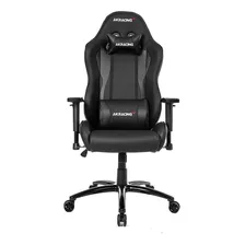 Silla De Escritorio Akracing Nitro Gamer Ergonómica Negra Y Carbon Black Con Tapizado De Cuero Sintético