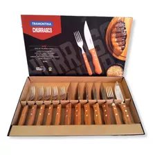 Set Cubiertos Churrasco Tramontina X 12 Piezas - Acero Inox