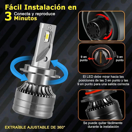 Para Volkswagen Vento 18 20 Kit De Focos Led Luz Alta/baja Foto 7