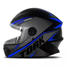 Capacete Para Moto Integral Pro Tork New Liberty R8 Preto E Azul-escuro R8 Tamanho 60 