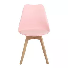 Silla De Comedor Garden Life Tulip, Estructura Color Rosa, 1 Unidad