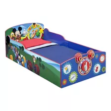 Cama De Madera Delta Children Mickey Mouse De +15 Meses Color Azul