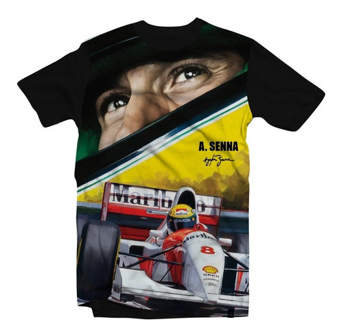 Camiseta/camisa Ayrton Senna Eterno - Formula 1 / F1