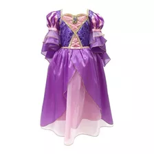 Vestido Princesa Rapunsel Luxo Original Disney Store