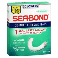 Sea-bond Adhesivo Dentadura Obleas Reduce Menta Fresca, 30 C