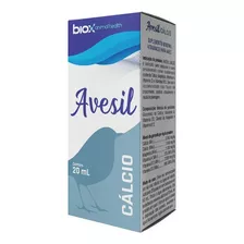 Avesil Cálcio 20ml Supl. Aves Pássaros Crescimento E Postura