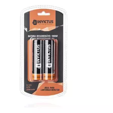 Bateria Recarregável 18650 Invictus Kit Com 2 Unidades