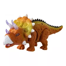 Dinosaurio Triceratops Con Movimiento Y Luz Ts Home