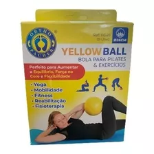 Yellow Ball Bola Para Pilates Exercícios Fitness Yoga